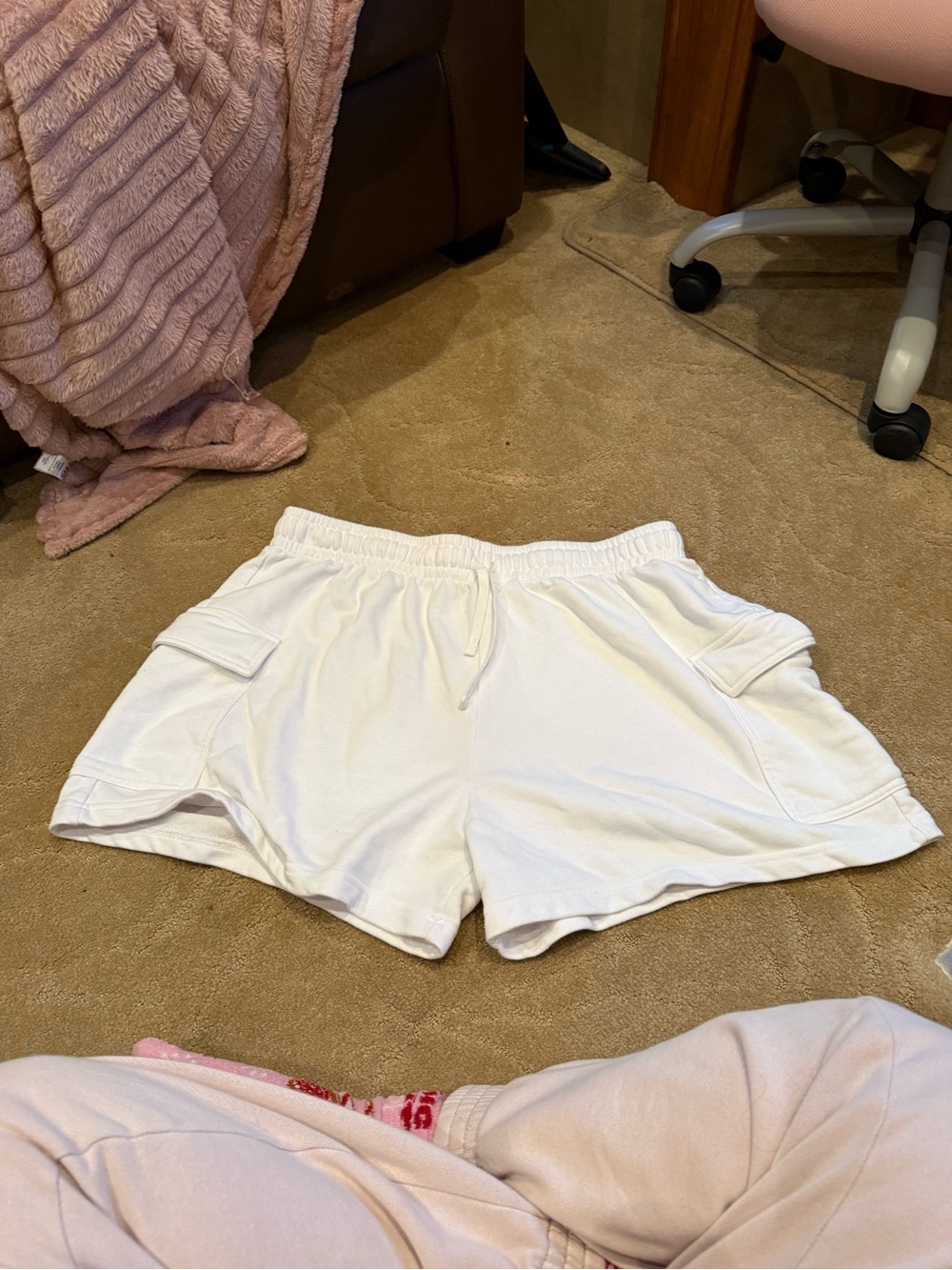 wild fable White Athletic Cargo Lounge Shorts